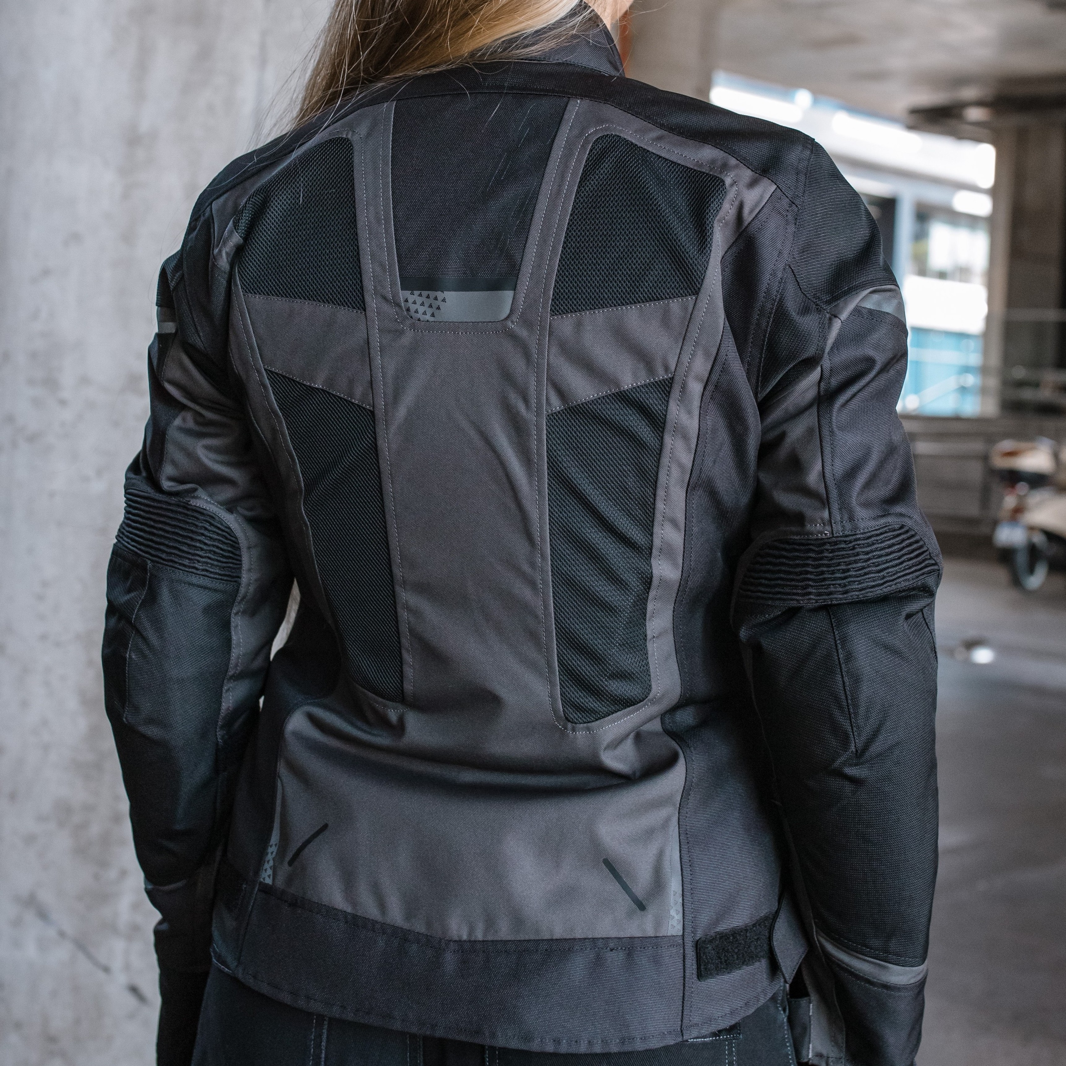 Campera LS2 Scout Mujer Negro / Gris